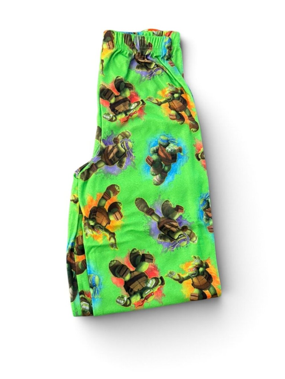 NWT Teenage Mutant Ninja Turtles Boys Pajama Pants Green Character Print